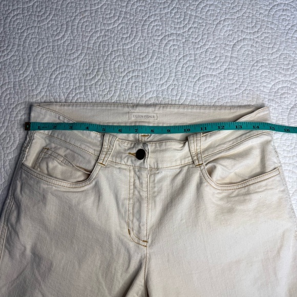 Eileen Fisher Cream Ankle & Cropped Jeans - Picture 9 of 9
